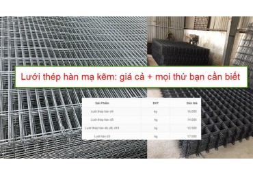 Báo giá lưới thép hàn D3 mới nhất hiện nay!