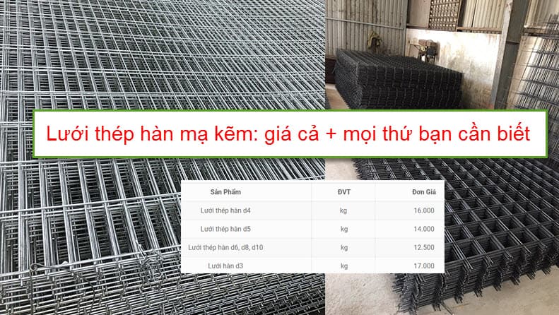 Báo giá lưới thép hàn D3 mới nhất hiện nay!